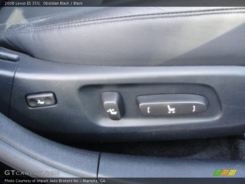 Obsidian Black / Black 2008 Lexus ES 350