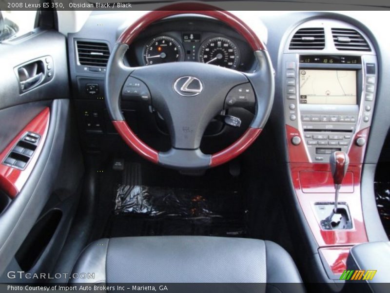 Obsidian Black / Black 2008 Lexus ES 350
