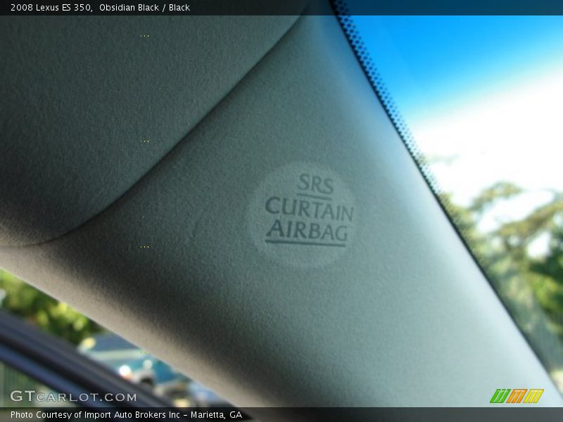 Obsidian Black / Black 2008 Lexus ES 350