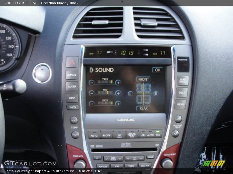 Obsidian Black / Black 2008 Lexus ES 350