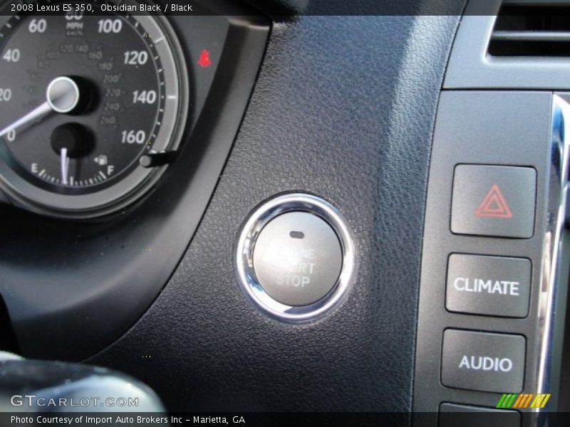 Obsidian Black / Black 2008 Lexus ES 350