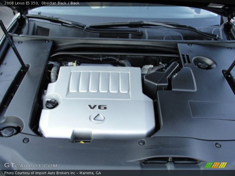 Obsidian Black / Black 2008 Lexus ES 350