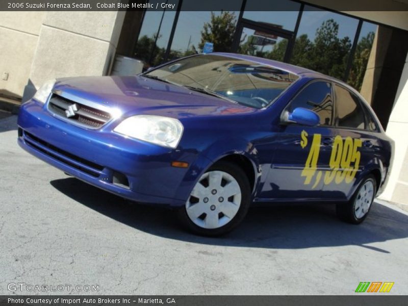 Cobalt Blue Metallic / Grey 2006 Suzuki Forenza Sedan
