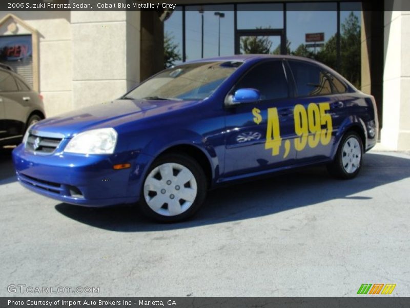 Cobalt Blue Metallic / Grey 2006 Suzuki Forenza Sedan