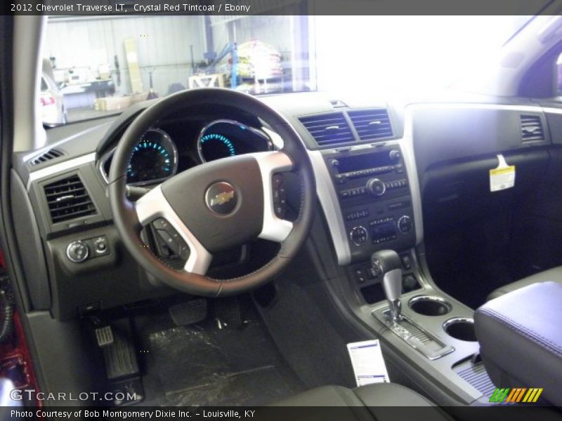 Crystal Red Tintcoat / Ebony 2012 Chevrolet Traverse LT