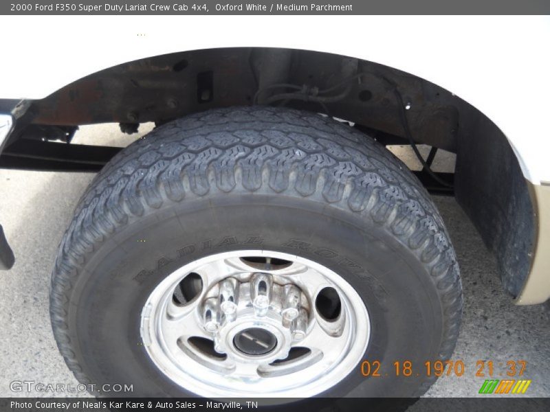 Oxford White / Medium Parchment 2000 Ford F350 Super Duty Lariat Crew Cab 4x4