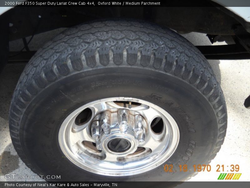 Oxford White / Medium Parchment 2000 Ford F350 Super Duty Lariat Crew Cab 4x4