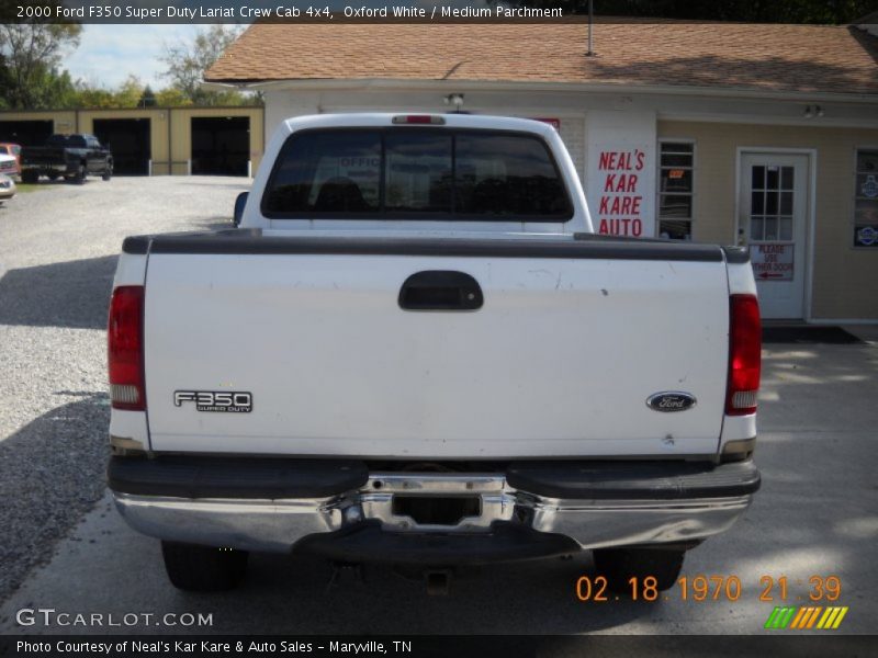 Oxford White / Medium Parchment 2000 Ford F350 Super Duty Lariat Crew Cab 4x4