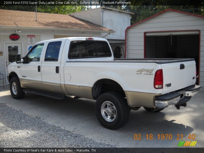 Oxford White / Medium Parchment 2000 Ford F350 Super Duty Lariat Crew Cab 4x4