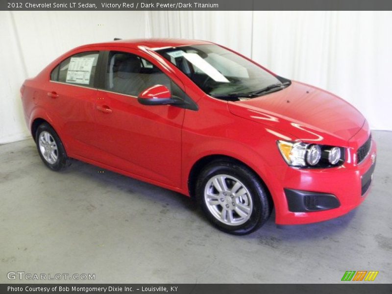 Victory Red / Dark Pewter/Dark Titanium 2012 Chevrolet Sonic LT Sedan