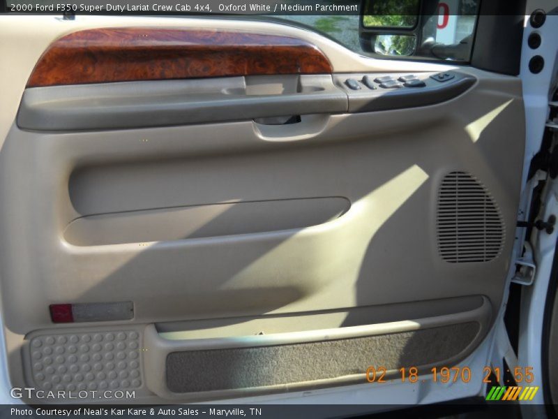 Oxford White / Medium Parchment 2000 Ford F350 Super Duty Lariat Crew Cab 4x4