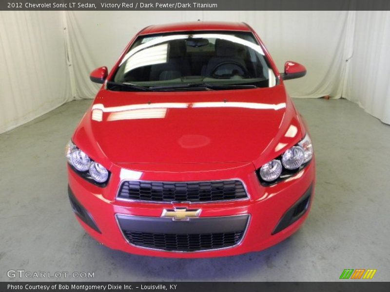 Victory Red / Dark Pewter/Dark Titanium 2012 Chevrolet Sonic LT Sedan