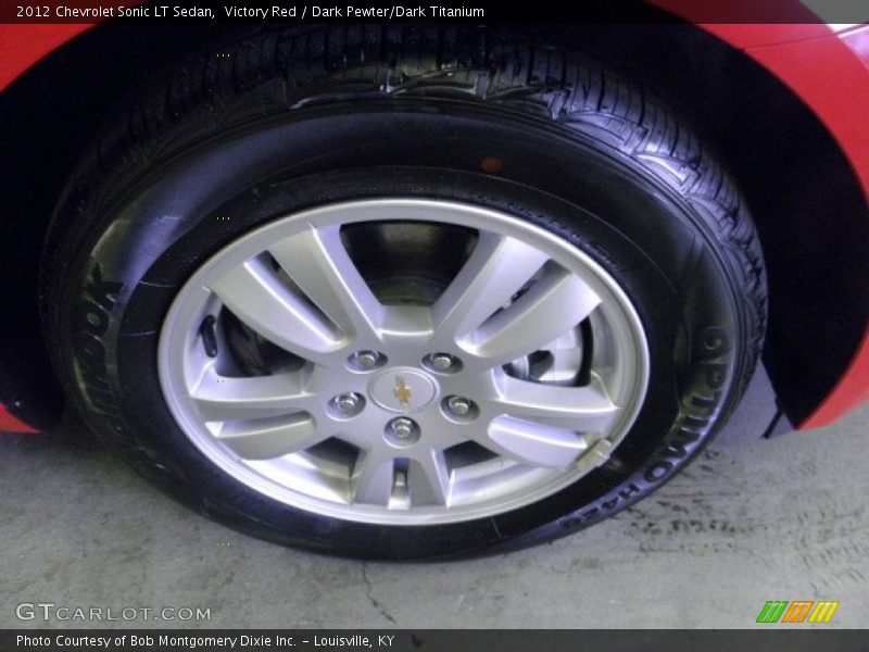 Victory Red / Dark Pewter/Dark Titanium 2012 Chevrolet Sonic LT Sedan