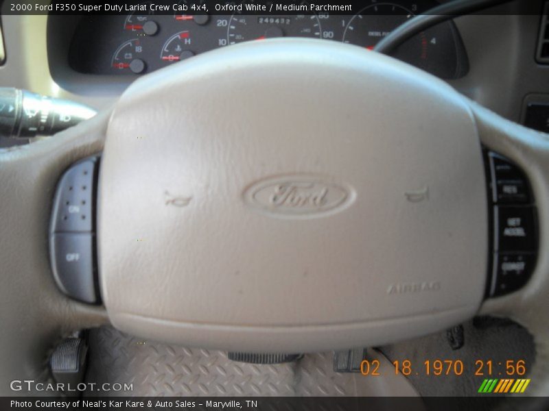 Oxford White / Medium Parchment 2000 Ford F350 Super Duty Lariat Crew Cab 4x4