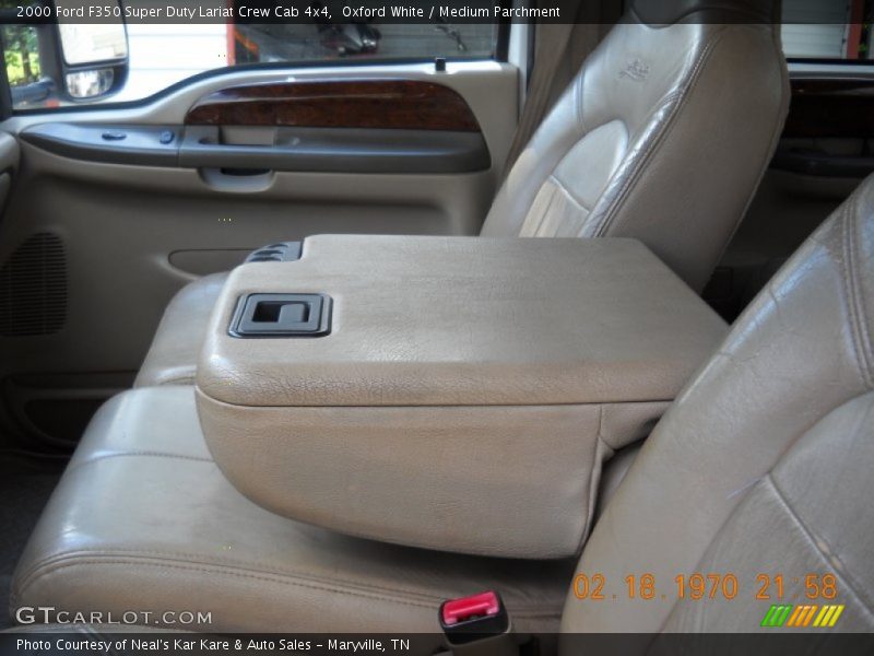 Oxford White / Medium Parchment 2000 Ford F350 Super Duty Lariat Crew Cab 4x4