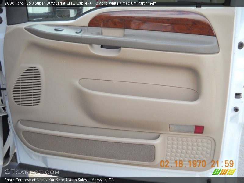 Oxford White / Medium Parchment 2000 Ford F350 Super Duty Lariat Crew Cab 4x4