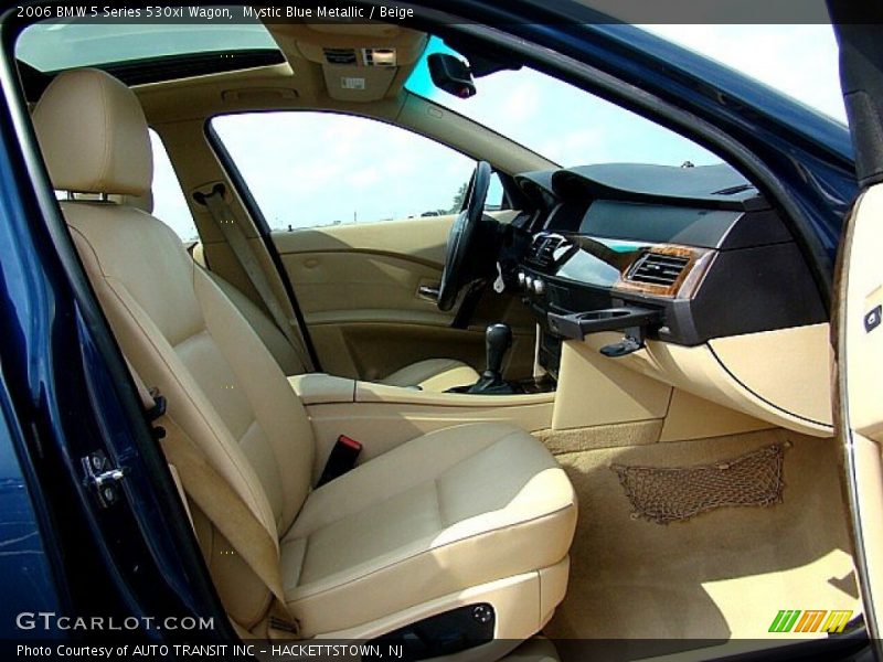 Mystic Blue Metallic / Beige 2006 BMW 5 Series 530xi Wagon