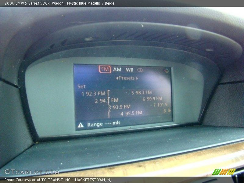 Mystic Blue Metallic / Beige 2006 BMW 5 Series 530xi Wagon