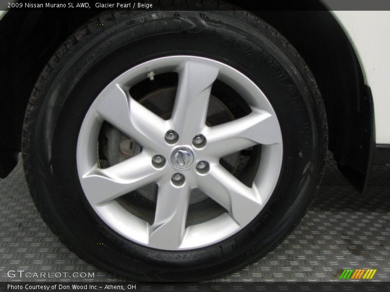 Glacier Pearl / Beige 2009 Nissan Murano SL AWD
