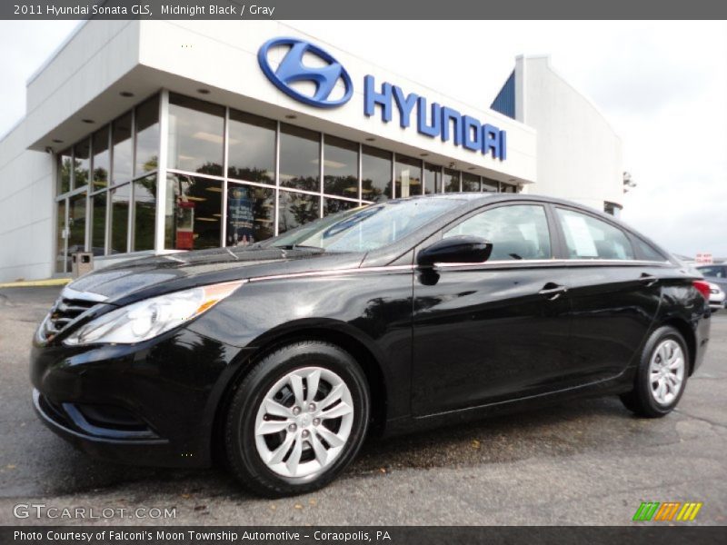 Midnight Black / Gray 2011 Hyundai Sonata GLS