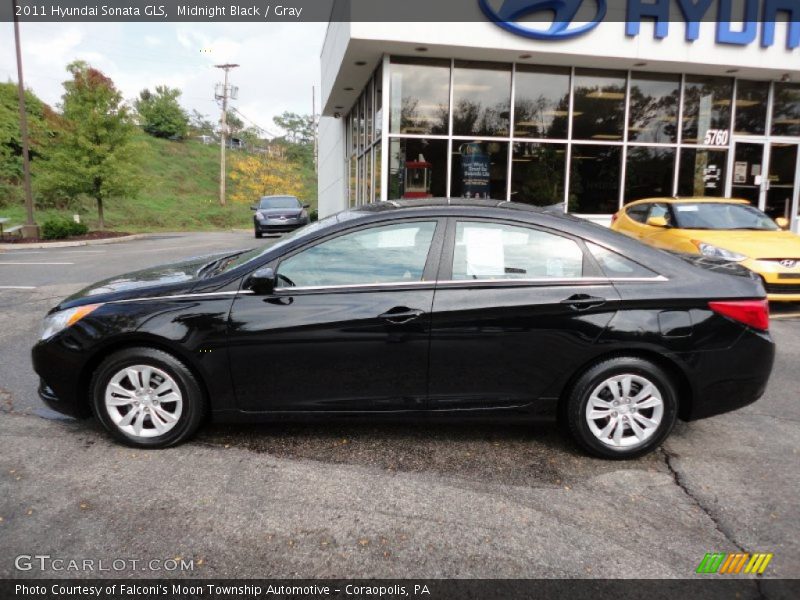 Midnight Black / Gray 2011 Hyundai Sonata GLS