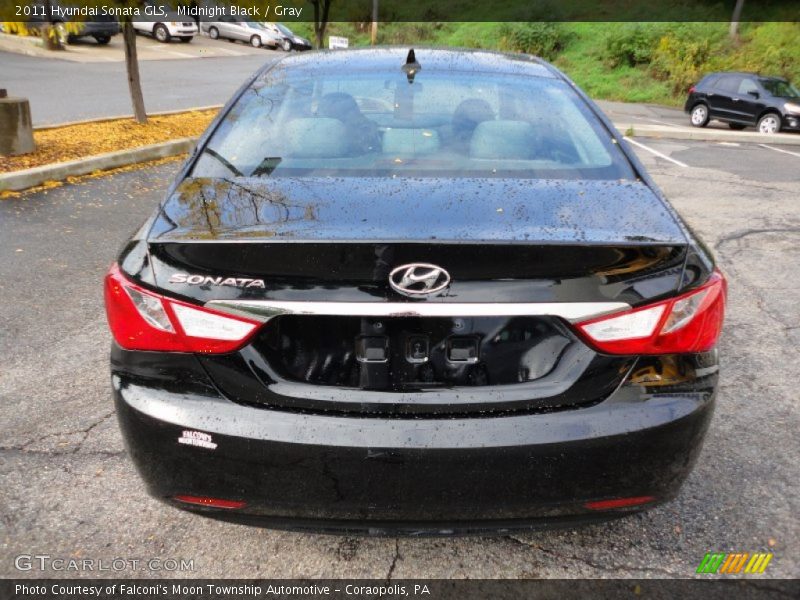 Midnight Black / Gray 2011 Hyundai Sonata GLS