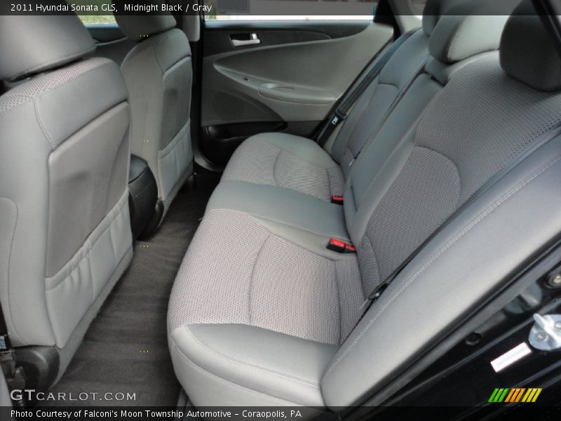 Midnight Black / Gray 2011 Hyundai Sonata GLS