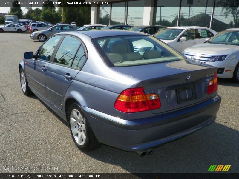 Steel Blue Metallic / Beige 2003 BMW 3 Series 325xi Sedan