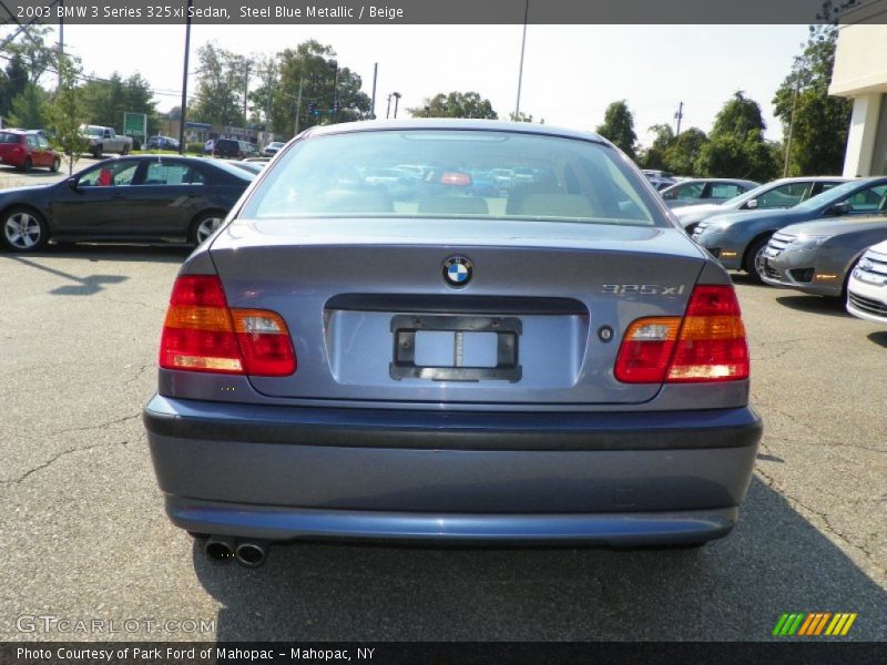 Steel Blue Metallic / Beige 2003 BMW 3 Series 325xi Sedan