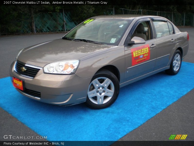 Amber Bronze Metallic / Titanium Gray 2007 Chevrolet Malibu LT Sedan
