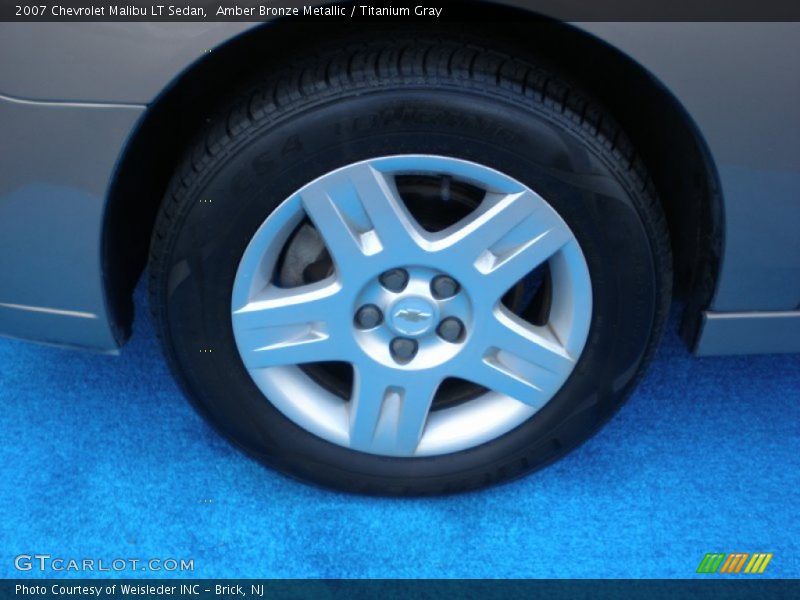 Amber Bronze Metallic / Titanium Gray 2007 Chevrolet Malibu LT Sedan