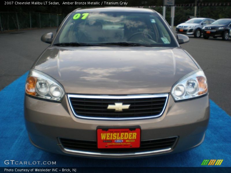 Amber Bronze Metallic / Titanium Gray 2007 Chevrolet Malibu LT Sedan
