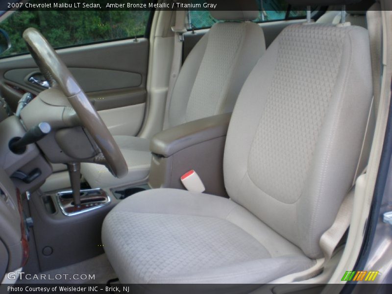 Amber Bronze Metallic / Titanium Gray 2007 Chevrolet Malibu LT Sedan