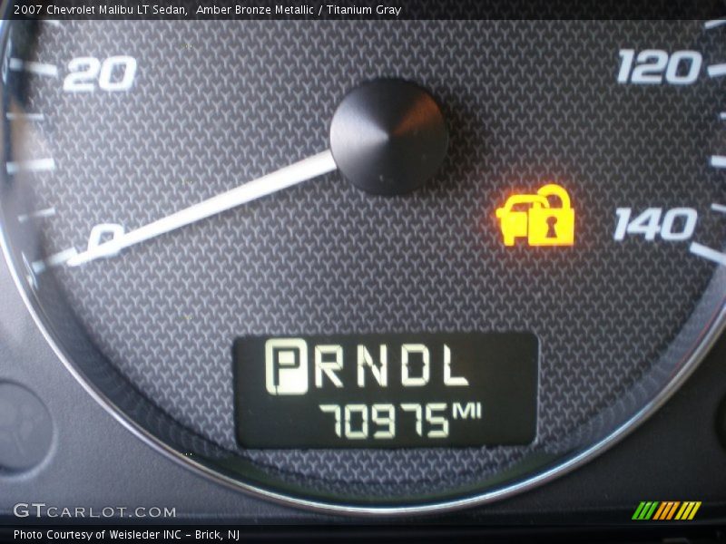 Amber Bronze Metallic / Titanium Gray 2007 Chevrolet Malibu LT Sedan