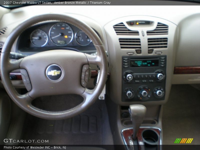 Amber Bronze Metallic / Titanium Gray 2007 Chevrolet Malibu LT Sedan