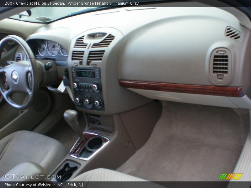 Amber Bronze Metallic / Titanium Gray 2007 Chevrolet Malibu LT Sedan