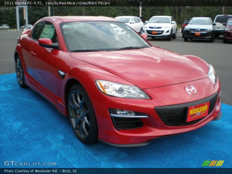 Velocity Red Mica / Gray/Black Recaro 2011 Mazda RX-8 R3