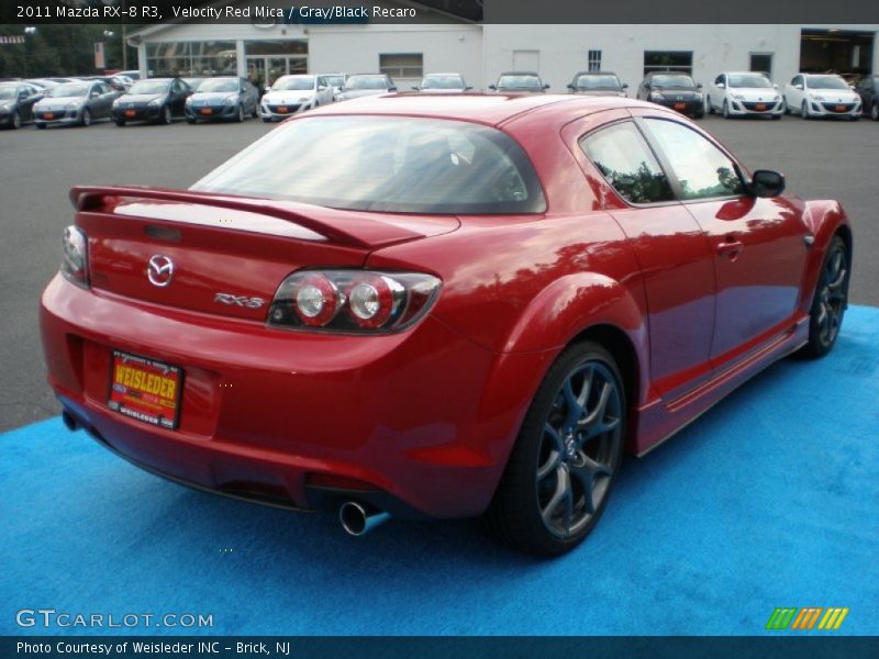 Velocity Red Mica / Gray/Black Recaro 2011 Mazda RX-8 R3