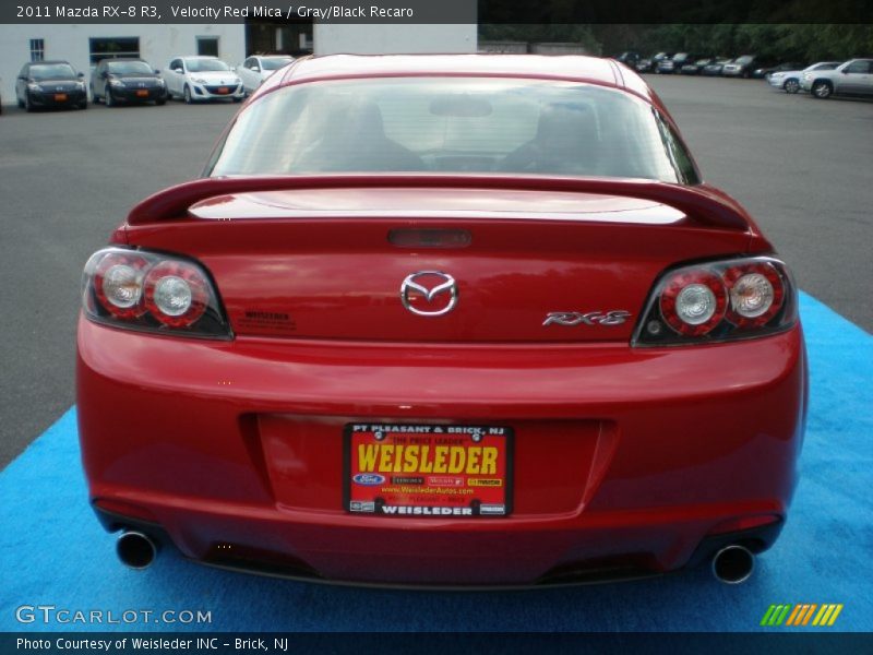 Velocity Red Mica / Gray/Black Recaro 2011 Mazda RX-8 R3