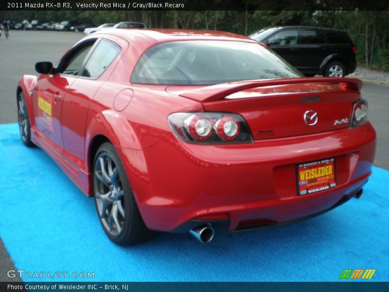 Velocity Red Mica / Gray/Black Recaro 2011 Mazda RX-8 R3