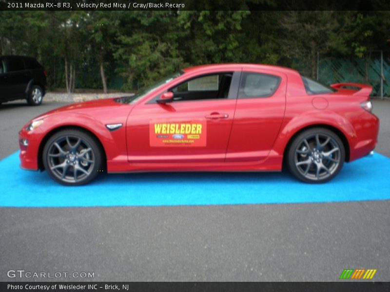 Velocity Red Mica / Gray/Black Recaro 2011 Mazda RX-8 R3