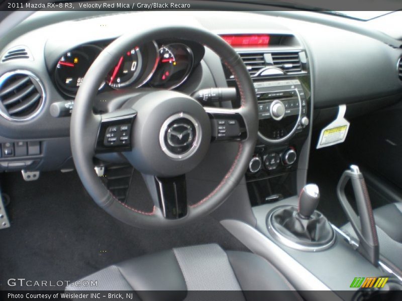  2011 RX-8 R3 Gray/Black Recaro Interior