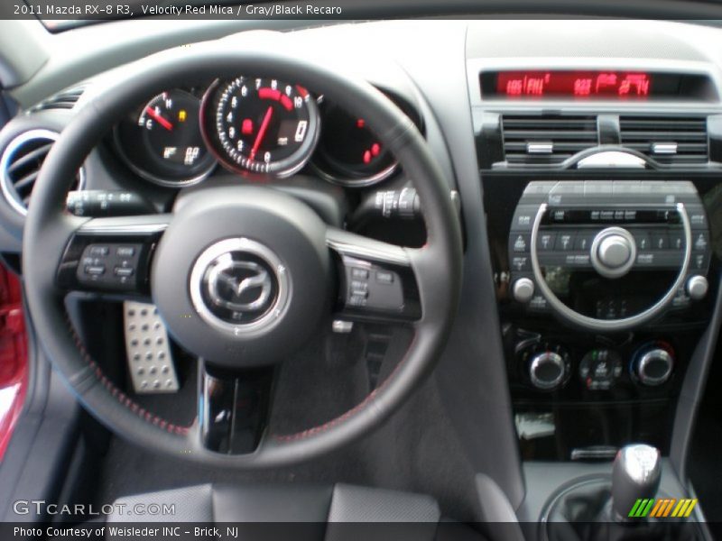 Velocity Red Mica / Gray/Black Recaro 2011 Mazda RX-8 R3