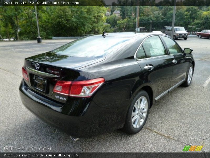 Obsidian Black / Parchment 2011 Lexus ES 350