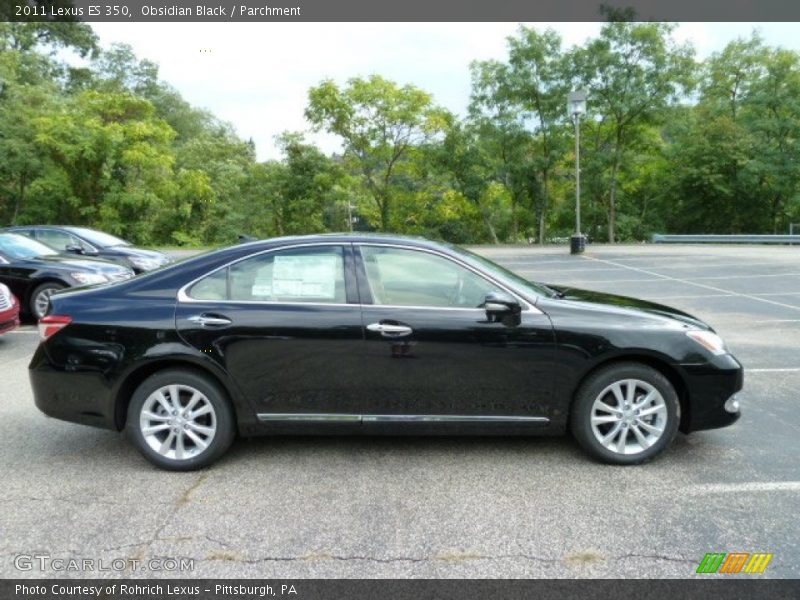 Obsidian Black / Parchment 2011 Lexus ES 350