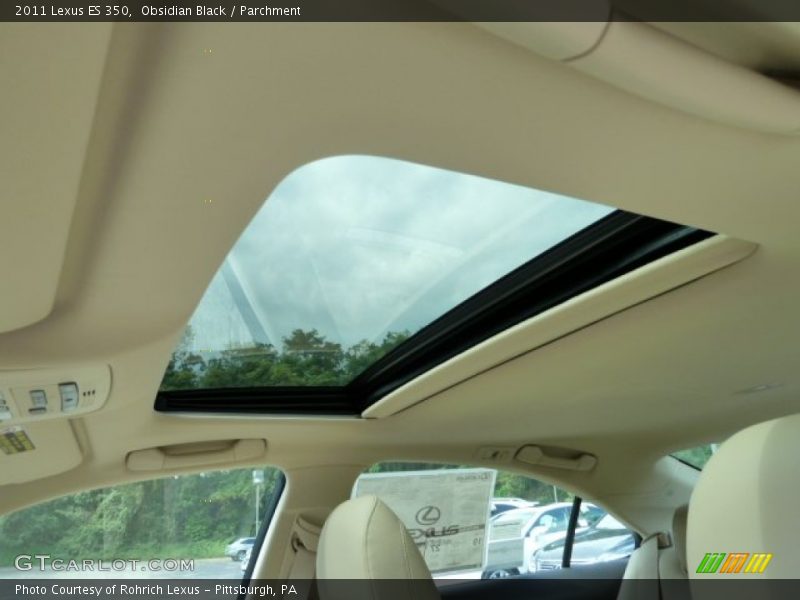 Obsidian Black / Parchment 2011 Lexus ES 350