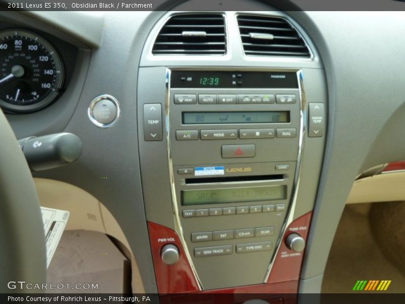 Obsidian Black / Parchment 2011 Lexus ES 350