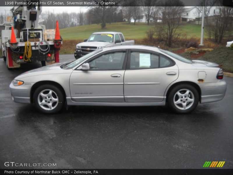 Silvermist Metallic / Graphite 1998 Pontiac Grand Prix GT Sedan