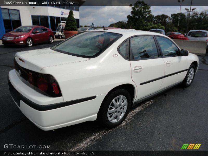 White / Medium Gray 2005 Chevrolet Impala