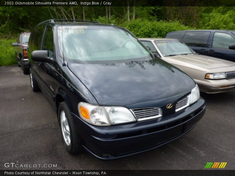 Indigo Blue / Gray 2003 Oldsmobile Silhouette Premiere AWD